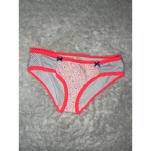 NWT Victoria’s Secret Low Rise Hiphugger Polka Dot Star Panty Large 2014